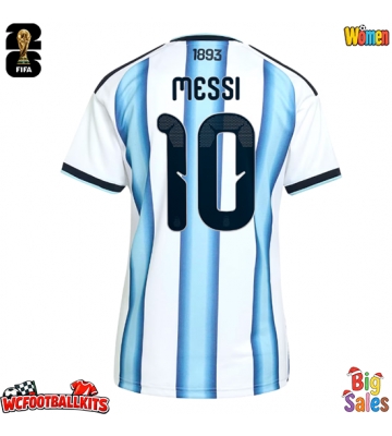 Argentina Lionel Messi #10 Replica Home Stadium Shirt for Women World Cup 2026 Short Sleeve